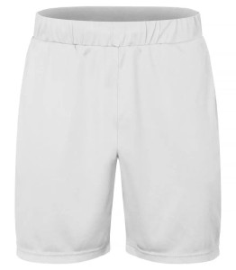 clique Basic Active Shorts Junior 100% poliester biały – White