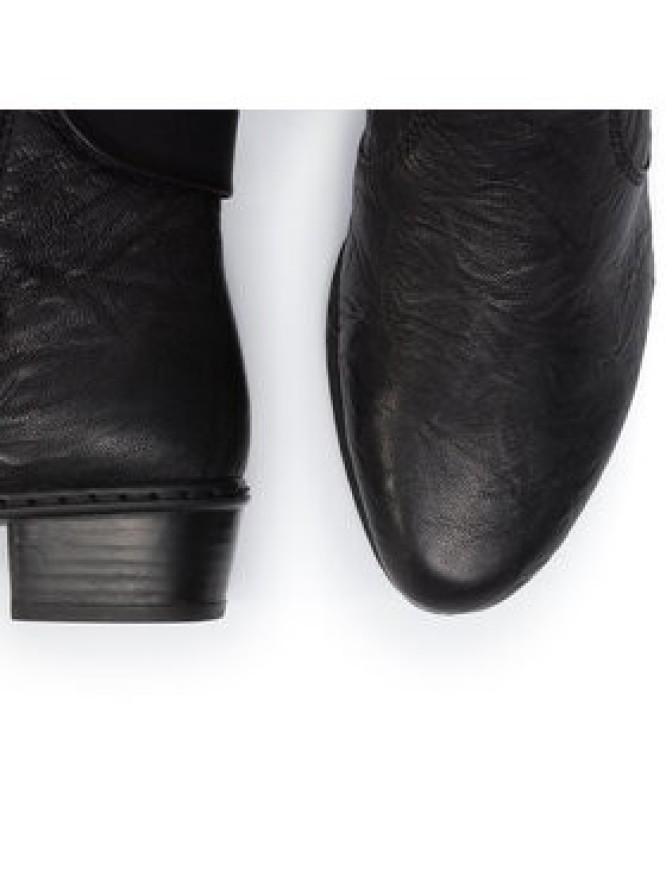 Rieker Botki Y07A8-01 Czarny