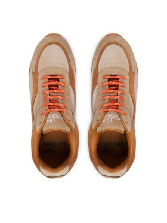 LOVE MOSCHINO Sneakersy JA15352G1PIGC10A Brązowy