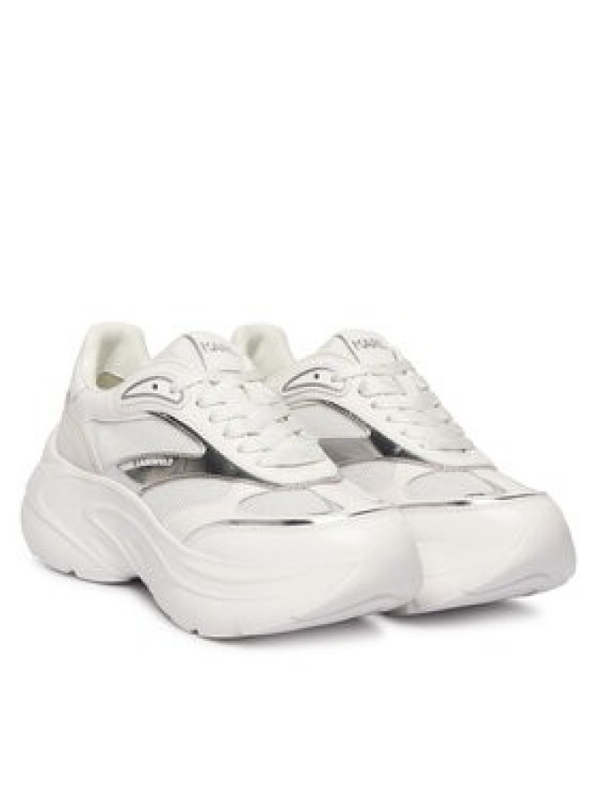 KARL LAGERFELD Sneakersy Kontour Wedge KL68016 Biały