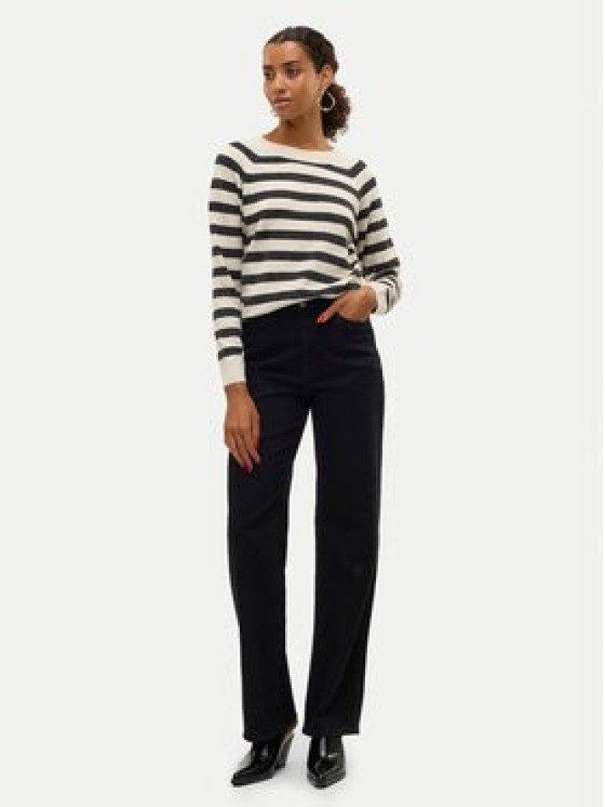 Vero Moda Sweter Doffy 10201022 Beżowy Regular Fit