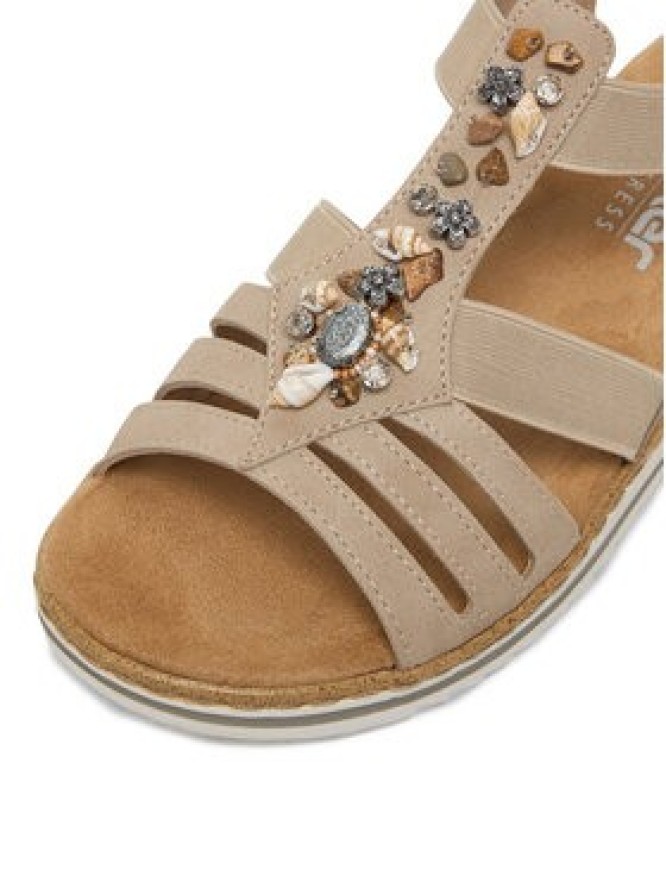 Rieker Sandały CEO-V0649-62 Beżowy