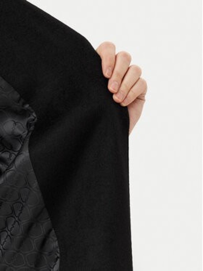 Motivi Płaszcz wełniany 0044Q000531N Czarny Regular Fit