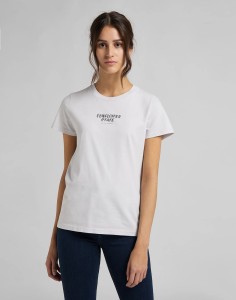 DAMSKI T-SHIRT LEE EASY GRAPHIC TEE LILAC HUNT L44GETQC 112109864