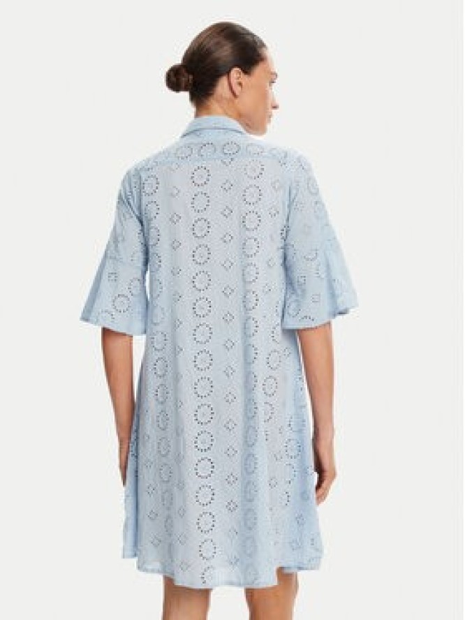 Iconique Sukienka koszulowa IC25-006 Niebieski Relaxed Fit