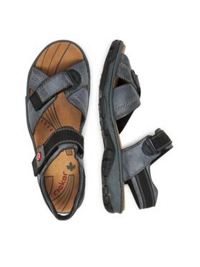 Rieker Sandały 68851-14 Niebieski