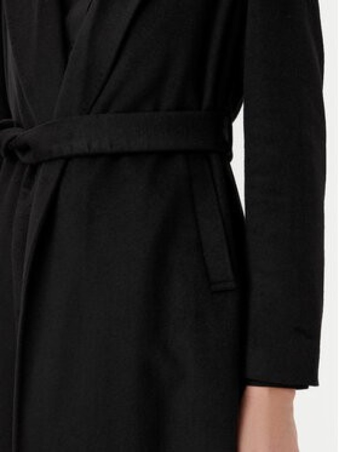 Motivi Płaszcz wełniany 0044Q000531N Czarny Regular Fit