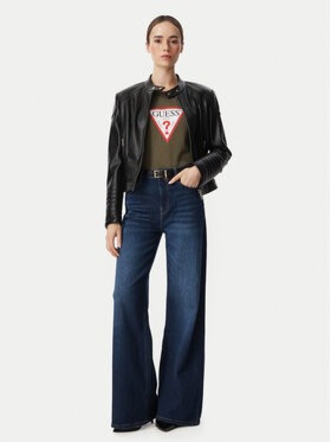 Guess Jeansy W6YA82 D1334 Granatowy Wide Leg