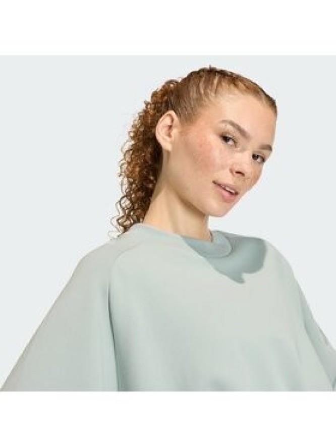 adidas Bluza Soft Lux KA7015 Zielony Loose Fit