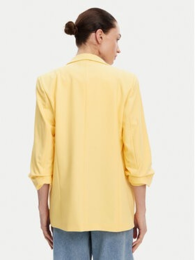 Pieces Marynarka Bosella 17090996 Żółty Regular Fit
