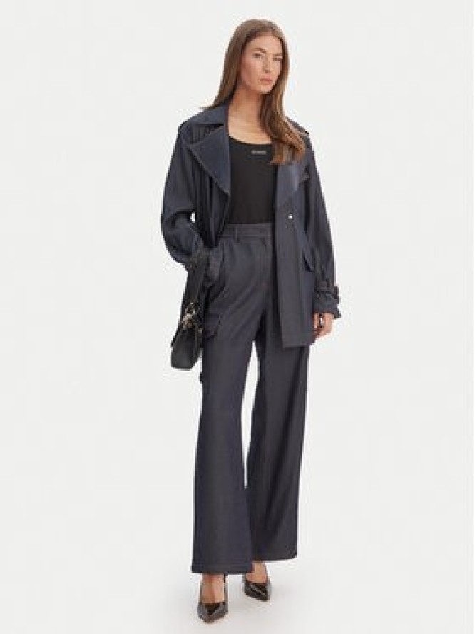 Guess Spodnie materiałowe W6RB65 WL842 Granatowy Regular Fit