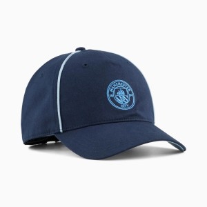 Czapka z daszkiem unisex Puma MCFC KING granatowa 02650204
