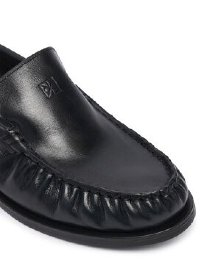 Calvin Klein Mokasyny Round Essential Loafer Lth HW0HW03195 Czarny