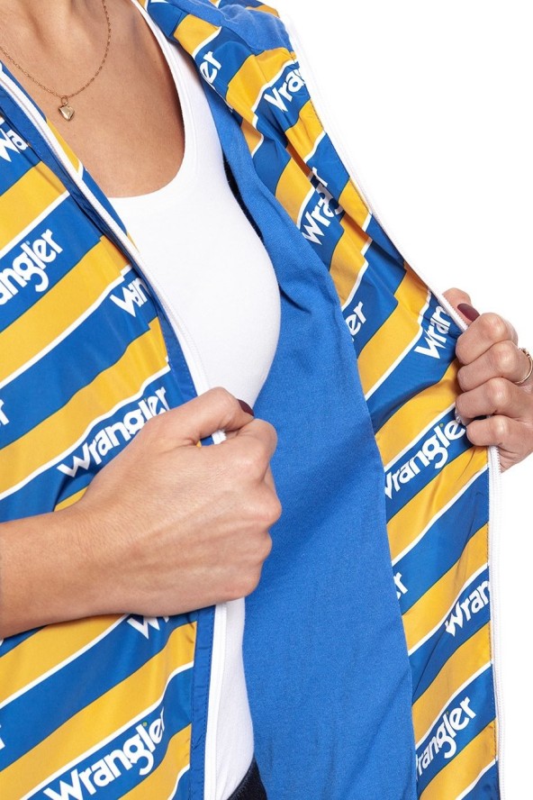 DAMSKA KURTKA PRZEJŚCIOWA WRANGLER B&Y WINDBREAKER AMBER YELLOW W405RV9UY 112128704