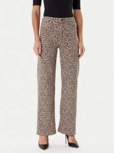 Guess Jeansy W5YA1A WHFP2 Brązowy Wide Leg