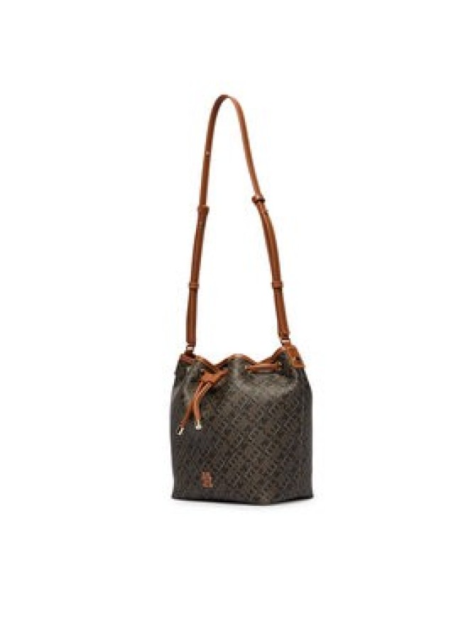 Tommy Hilfiger Torebka Th Monoplay Bucket Le AW0AW18847 Czarny