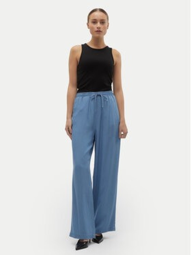 Vero Moda Spodnie materiałowe Bree 10304898 Niebieski Loose Fit