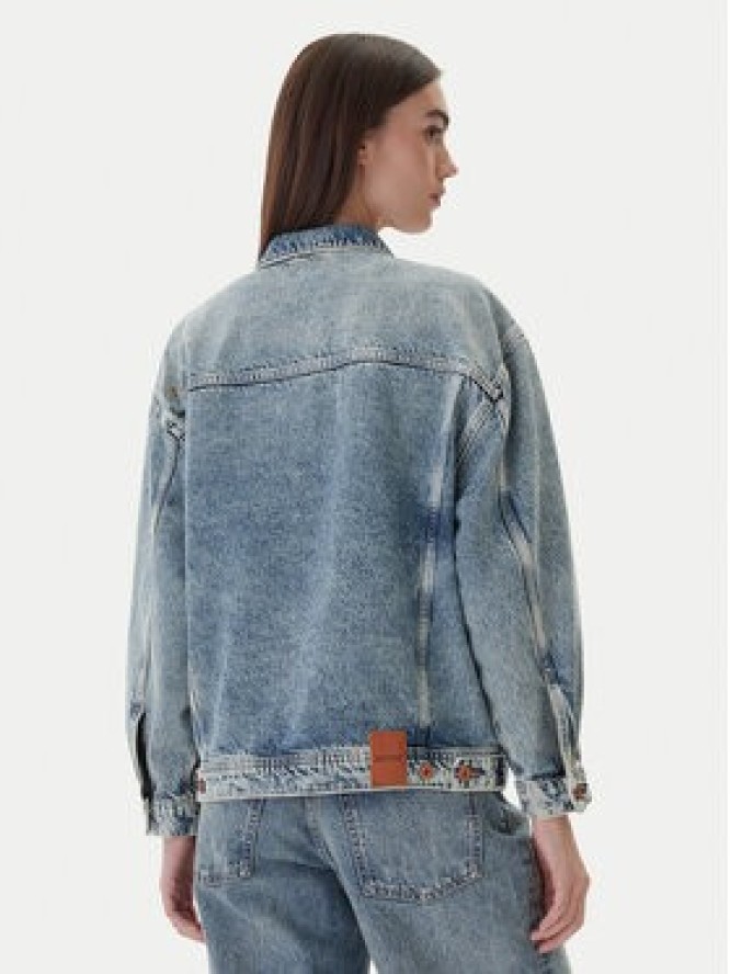 Mustang Kurtka jeansowa Arcata 1016944 Niebieski Loose Fit