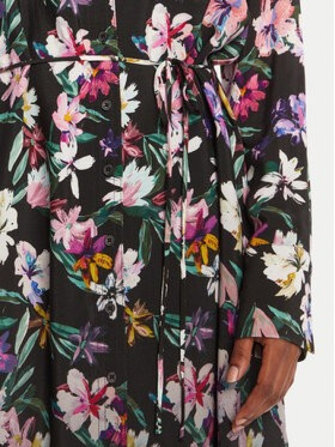 Desigual Sukienka koszulowa Camisero Acrilica 25WWVW11 Czarny Regular Fit