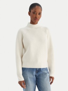 Calvin Klein Jeans Sweter Woolen Stitch LV044D372G Biały Regular Fit