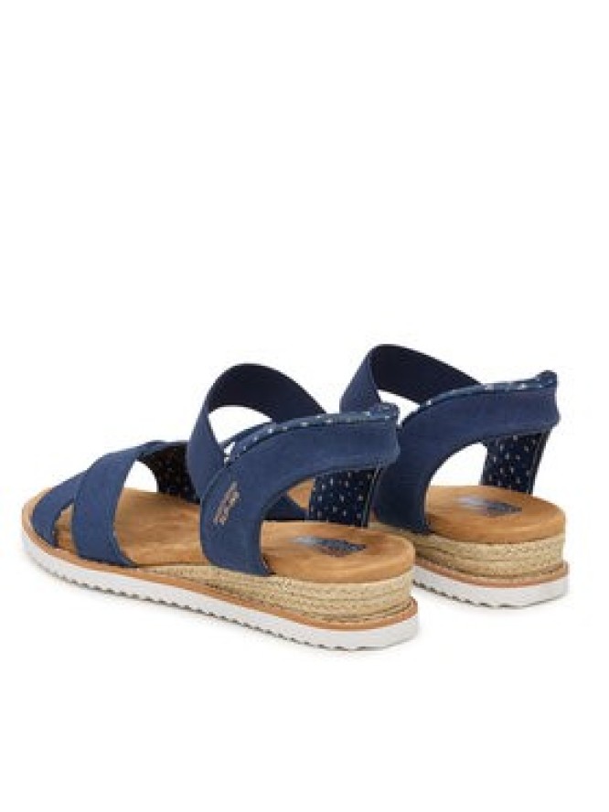 Skechers Sandały BOBS Desert Kiss - Golden Lily 114418/NVY Granatowy