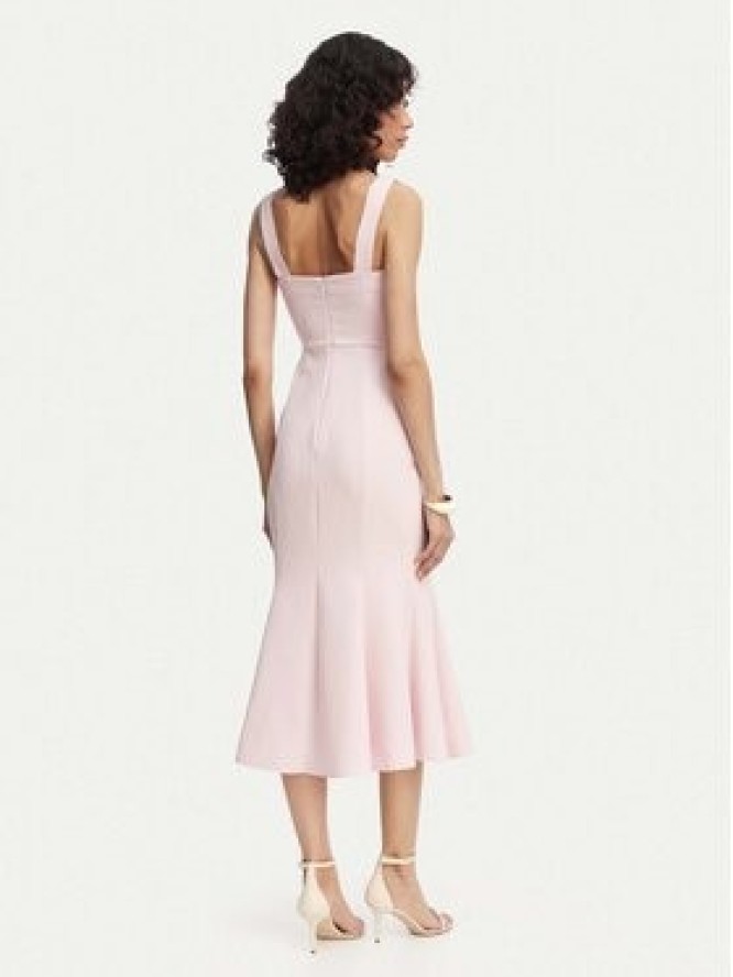 ACCESS FASHION Sukienka koktajlowa 63-3428-135 Różowy jasny Regular Fit