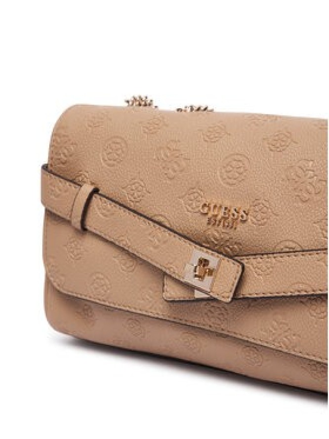 Guess Torebka Ella Logo HWPD97 46210 Beżowy jasny