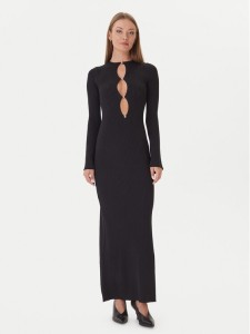 Bardot Sukienka dzianinowa 59801DB Czarny Slim Fit