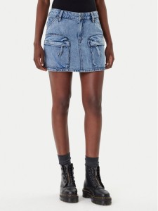 G-Star Raw Spódnica jeansowa D27703-D536 Niebieski Regular Fit