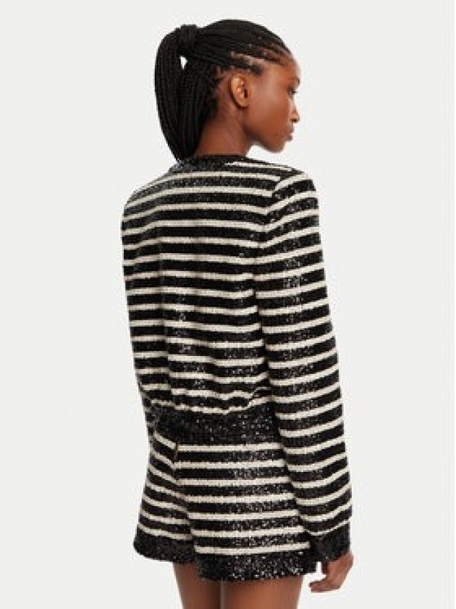 Balmain Marynarka DF1KL180XJ31 Czarny Regular Fit