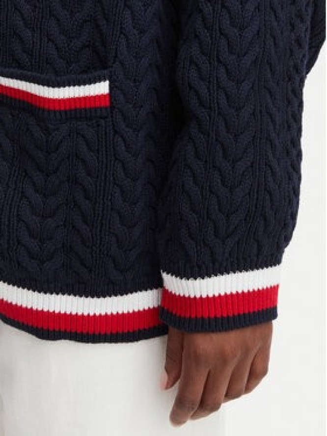 Tommy Jeans Kardigan DW0DW22934 Granatowy Regular Fit