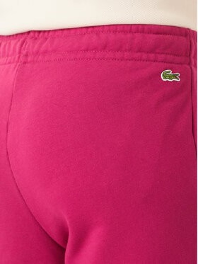 Lacoste Spodnie dresowe XF5268 Różowy ciemny Regular Fit