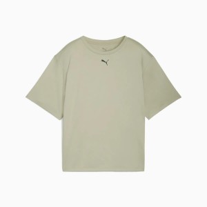 Koszulka damska Puma TAD ESSENTIAL RELAXED zielona 52713982 r M