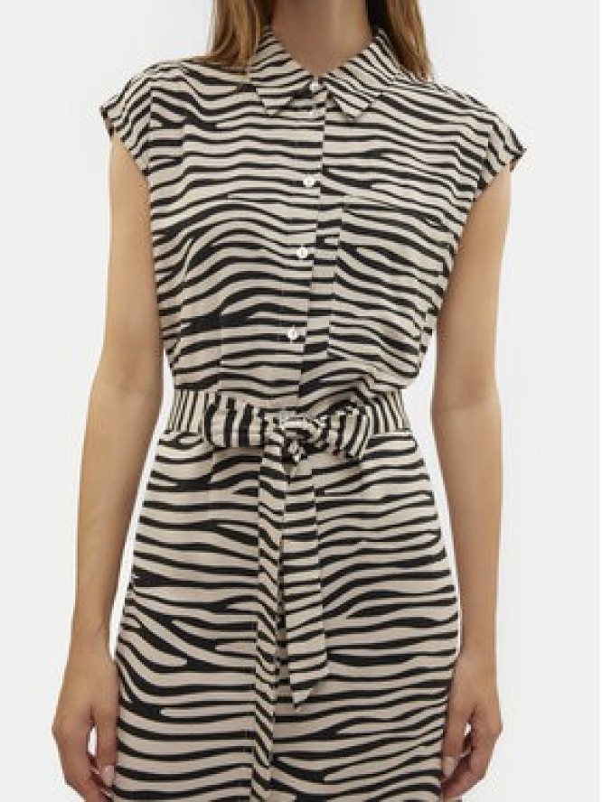 Vero Moda Sukienka koszulowa Mymilo 10282532 Beżowy Regular Fit