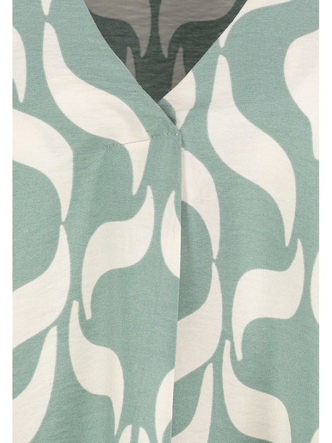 Sublevel Bluzka w kolorze zielono-kremowym rozmiar: S