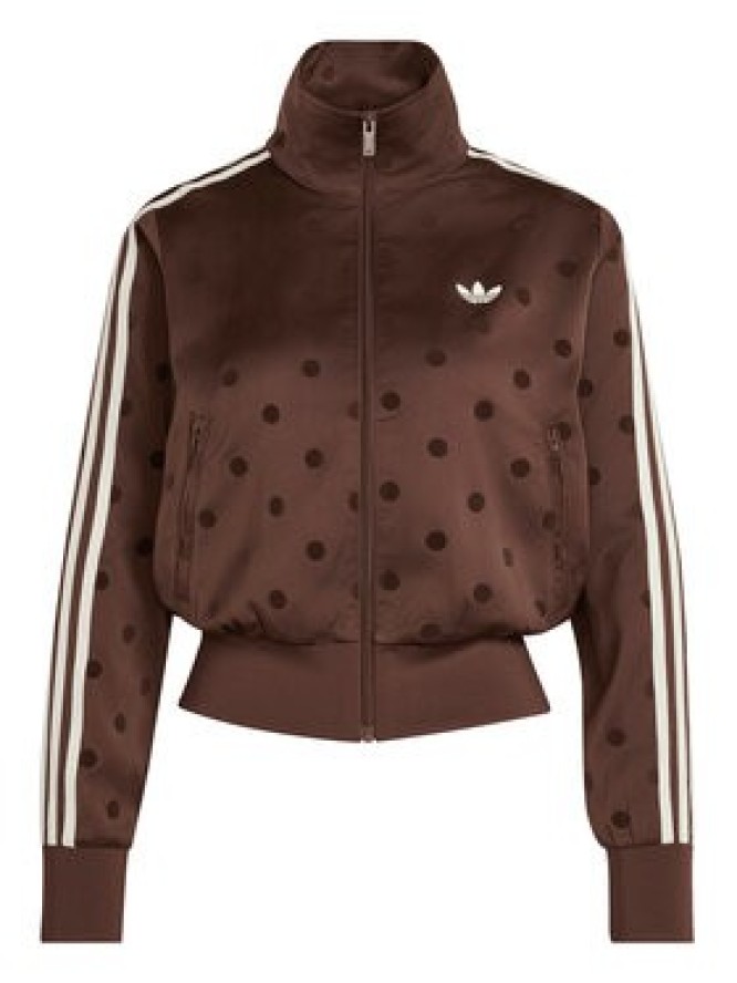 adidas Bluza Satin Polka Dots Tt Track Top LI2855 Brązowy Regular Fit
