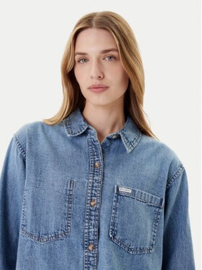 Guess Jeans Koszula W5YH0D D5M86 Niebieski Regular Fit