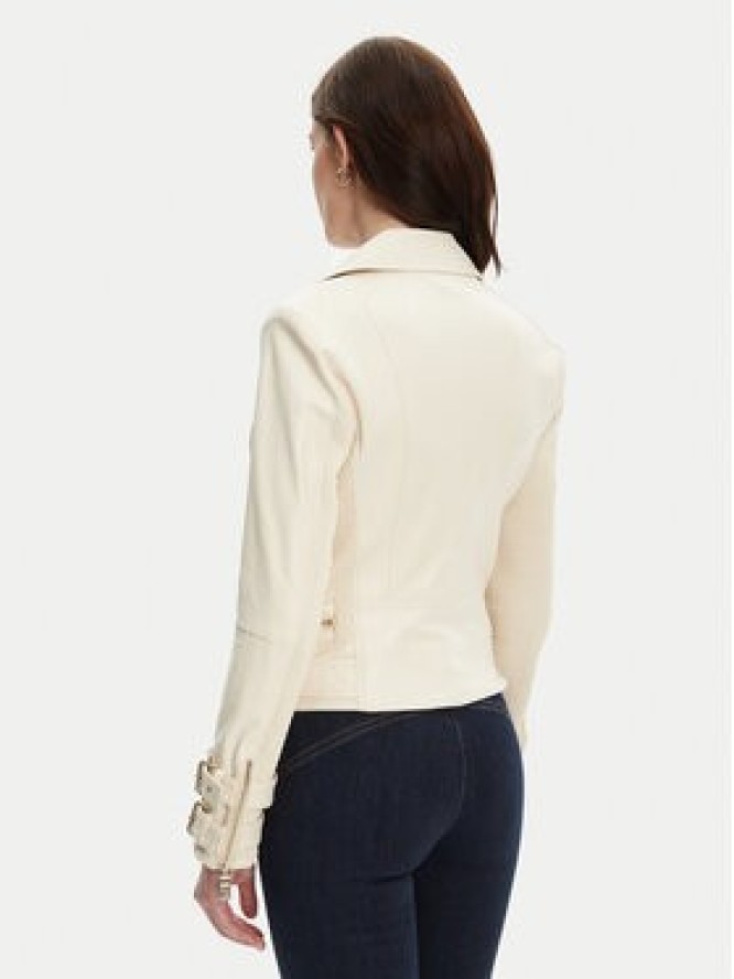 Guess Kurtka z imitacji skóry W4YL33 K8S30 Écru Regular Fit
