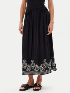 JDY Spódnica maxi Risso 15354225 Czarny Regular Fit