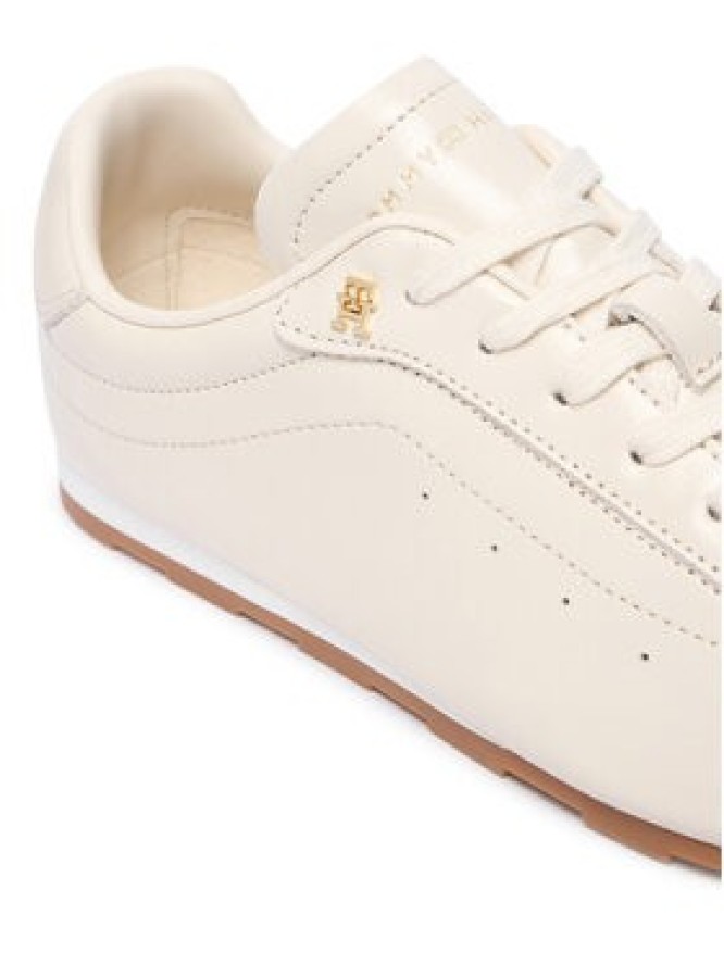 Tommy Hilfiger Sneakersy Bella Sneaker Leather FW0FW09495 Kremowy
