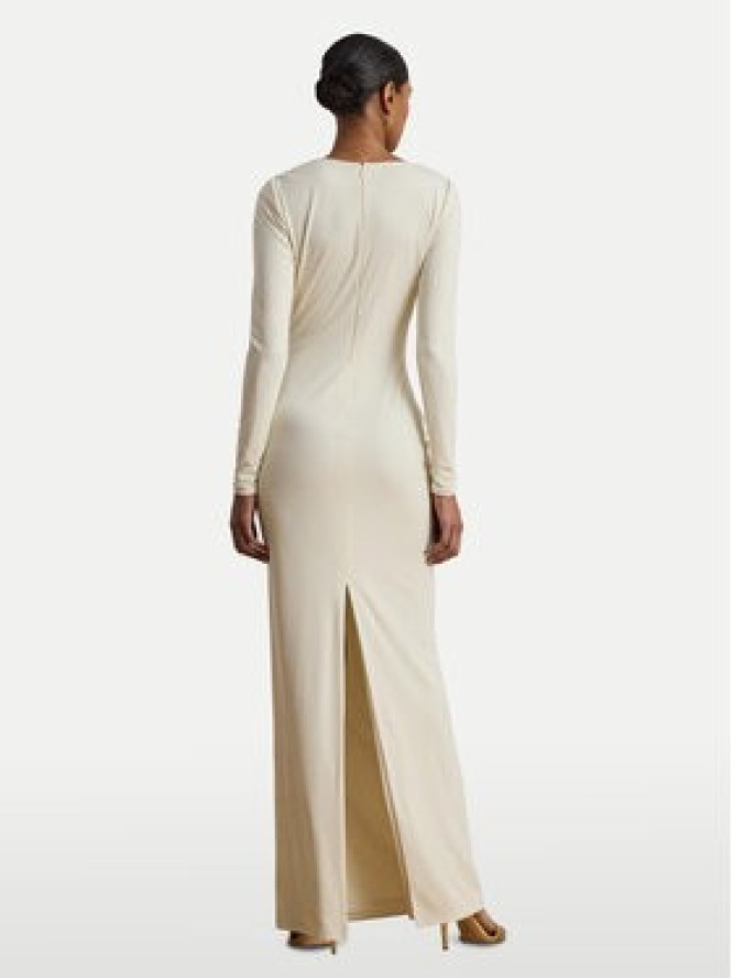 LAUREN RALPH LAUREN Sukienka wieczorowa 253P03589002 Écru Slim Fit