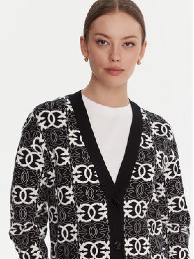 PINKO Kardigan Half Breed 106042 A2YD Czarny Regular Fit