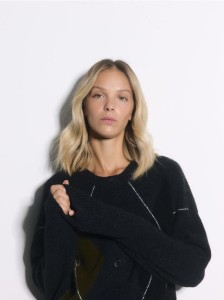 Kardigan w romby - szary