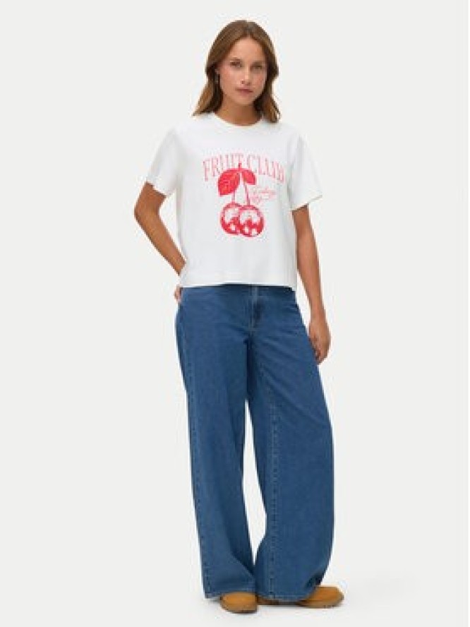 Vero Moda T-Shirt Yma 10338503 Biały Regular Fit