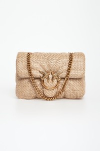 Torebka damska z rafii Love Bag Puff PINKO