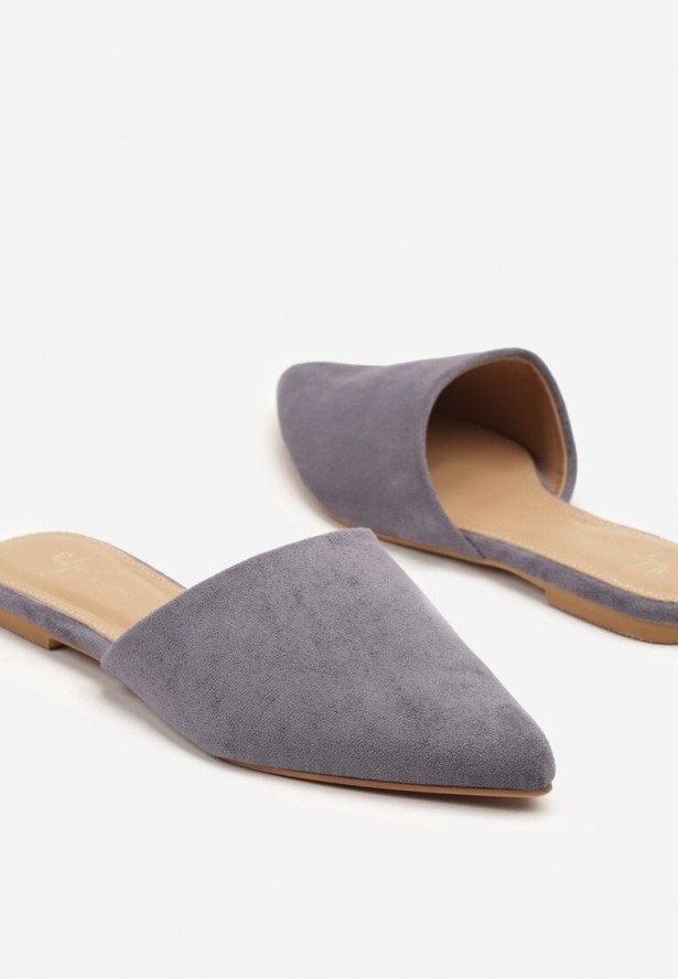 Niebieskie Klapki w Stylu Muli Arivria