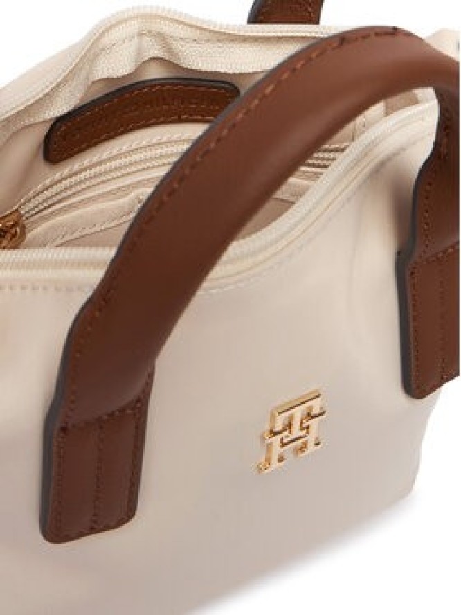 Tommy Hilfiger Torebka Popette Micro Tote AW0AW18368 Écru