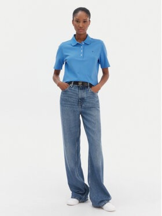 Tommy Hilfiger Polo 1985 WW0WW43224 Niebieski Regular Fit