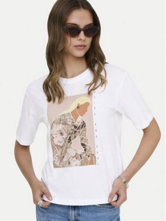 ONLY T-Shirt Susan 15372179 Biały Regular Fit