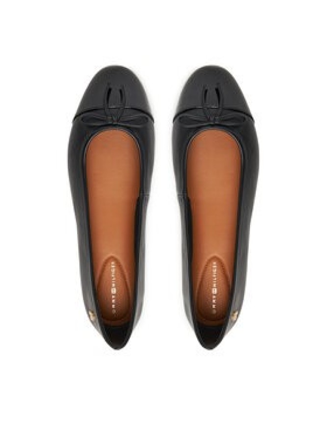 Tommy Hilfiger Baleriny Patent Toe-Cap FW0FW08830 Czarny